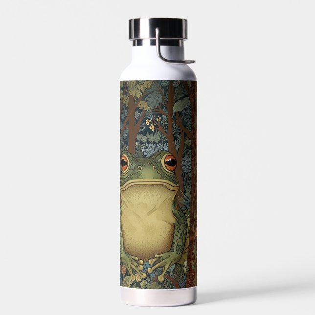 Vintage Boho-Wald-Frosch Trinkflasche (Links)