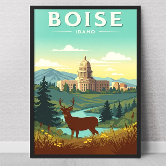 Vintage Boise Idaho Poster (Von Creator hochgeladen)