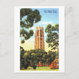 Vintage Bok Singing Tower, Lake Wales, Florida, Postkarte
