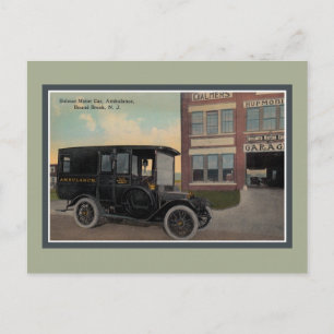 Vintage Bolmer Motor Car Krankenwagen Bound Brook Postkarte
