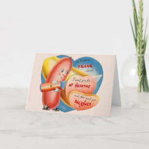 Vintage-Bologna-Valentinstag-Grußkarte Feiertagskarte