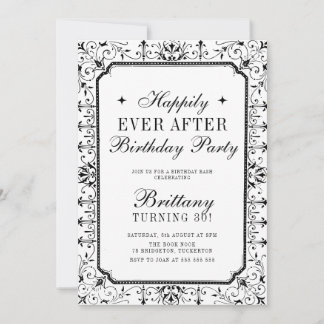 Vintage Book 30th Birthday Party Einladung