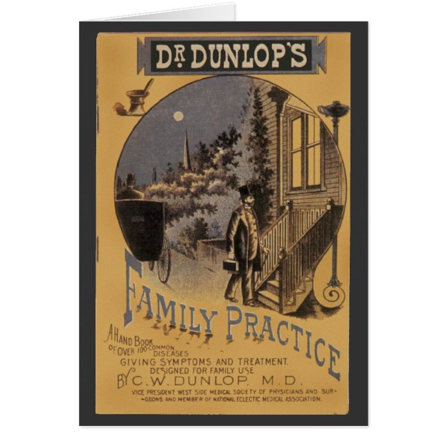 Vintage Book Cover Doctor Dunlop's Family Practice (Vorne)