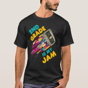 Vintage Boombox Kassetten Lehrer Kinder 2. Klasse T-Shirt