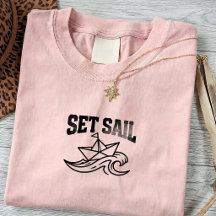 Vintage-Boot-Reise-T-Shirt