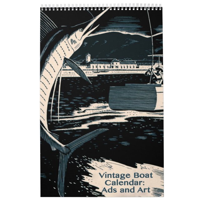 Vintage Boote und Wasserleben Kalender (Titelbild)