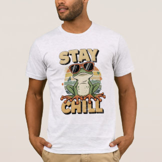 Vintage Bootleg Frog Retro Stay Chill Aesthetic T-Shirt