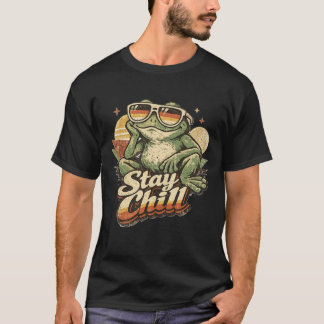 Vintage Bootleg Frog Retro Stay Chill Aesthetic T-Shirt