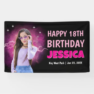 Vintage-Bootleg-Rap-Personalisiertes-Foto-Geburtst Banner