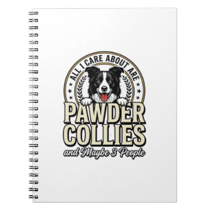 Vintage Border Collie Hundeliebhaber Lustiges Shir Notizblock