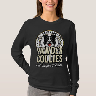 Vintage Border Collie Hundeliebhaber Lustiges T-Sh T-Shirt