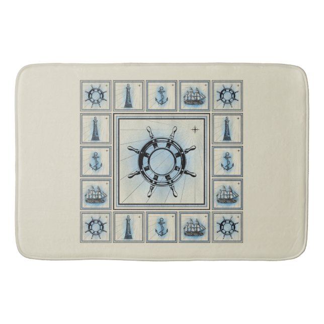 Vintage Bordverkleidung Badematte (Vorderseite)