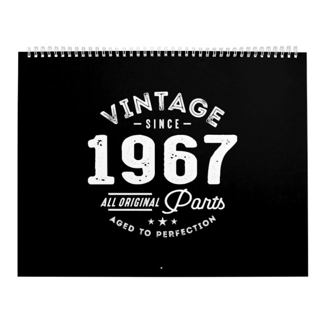 Vintage Born in 1967 Kalender (Titelbild)