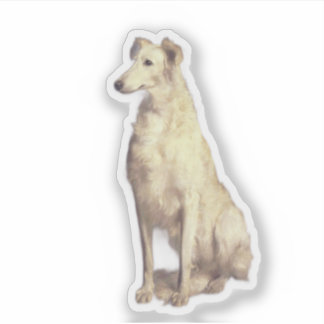 Vintage Borzoi Aufkleber