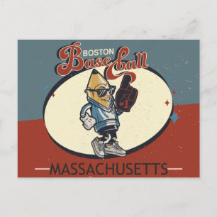 Vintage Boston, Massachusetts Baseball Postkarte