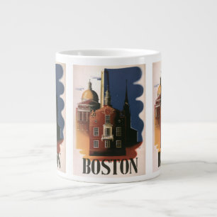 Vintage Boston, Massachusetts Paul Revere's Ride Jumbo-Tasse