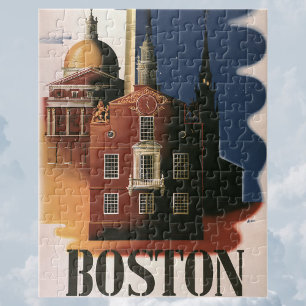 Vintage Boston, Massachusetts Paul Reveres Ritt Puzzle