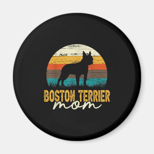 Vintage Boston Terrier Mama Hundeliebhaber Muttert Magnet