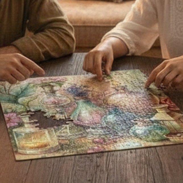 Vintage Botanical Apothecary Bottles  Puzzle (Von Creator hochgeladen)