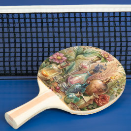 Vintage Botanical Apothecary Bottles Tischtennis Schläger