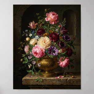 Vintage Botanical Bouquet I Poster