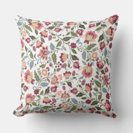 Vintage Botanical Farbe Voll Design Kissen