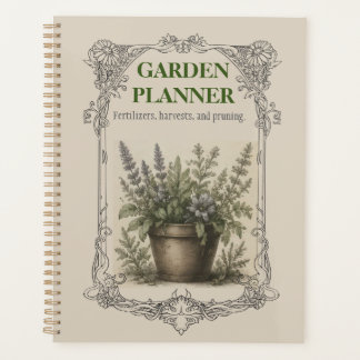Vintage Botanical Gardening Planner, Plant Care & Planer