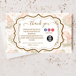 Vintage Botanical Hair Stylist Dankeskarte