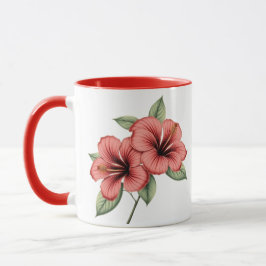Vintage Botanical Hibiskus-Kaffeetasse, Teetasse