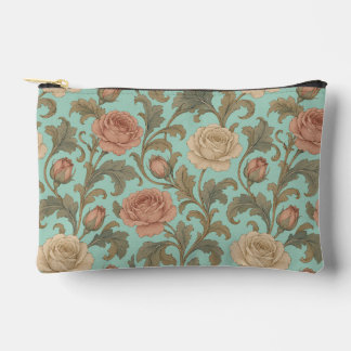 Vintage Botanical Rose Zubehörtasche