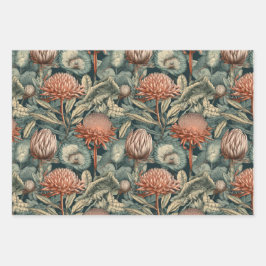 Vintage Botanicals-II-Umschlagpapier Geschenkpapier Set