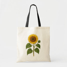 Vintage-Botanik-Sonnenblumen-Tasche Tragetasche