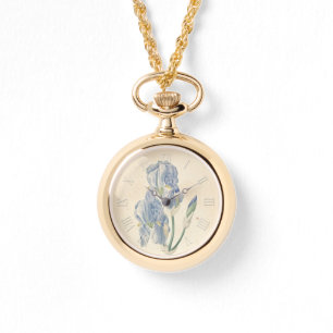 Vintage botanische Aquarellfarben Irische 01 W Armbanduhr