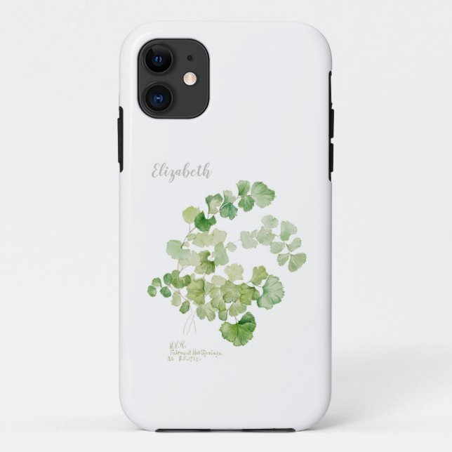 Vintage botanische Aquarellmalerei Case-Mate iPhone Hülle (Rückseite)