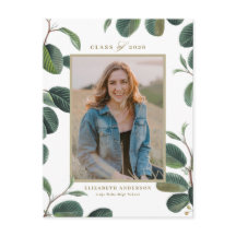 Vintage botanische Blätter Weißes Foto Abschluss