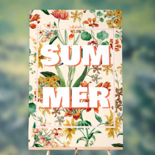 Vintage botanische Blume Acrylschild