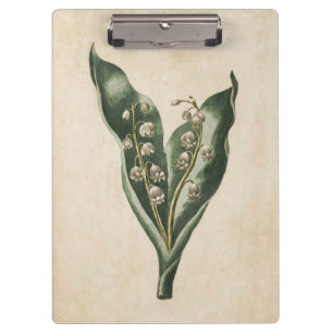 Vintage botanische Blütenlandschaft Klemmbrett