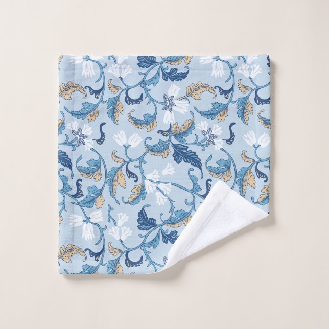 Vintage botanische Eleganz Badhandtuch Set (Waschlappen)