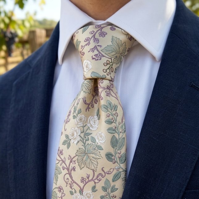 Vintage botanische Eleganz Krawatte (Von Creator hochgeladen)
