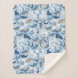 Vintage botanische Eleganz Sherpadecke