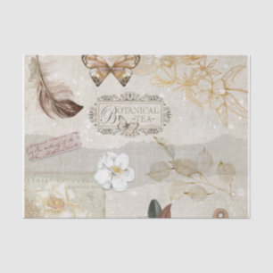 Vintage botanische Ephemera Seidenpapier