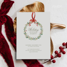 Vintage-Botanische-Festtags-Dinnerparty-Einladung