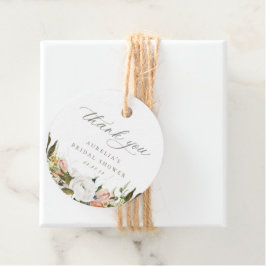 Vintage botanische Flora Vielen Dank für Ihre Unte Geschenkanhänger