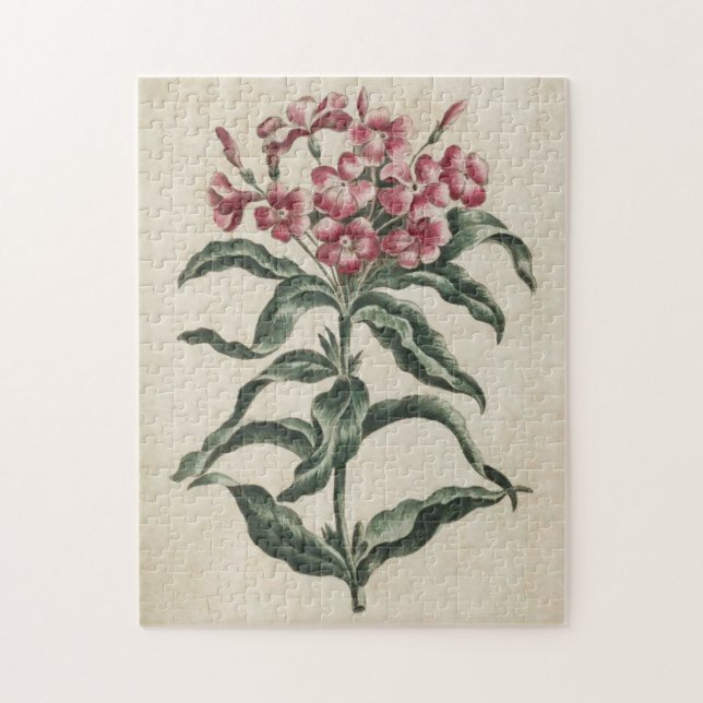 Vintage botanische Floral Lychnidea Puzzle (Vertikal)