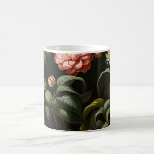 Vintage botanische florale Gartenstilleben Kaffeetasse
