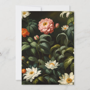 Vintage botanische florale Gartenstillleben Ankündigung