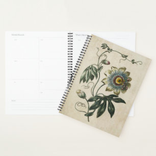 Vintage botanische florale Leidenschaft Blume Planer