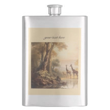 Vintage botanische Giraffen, anpassbar