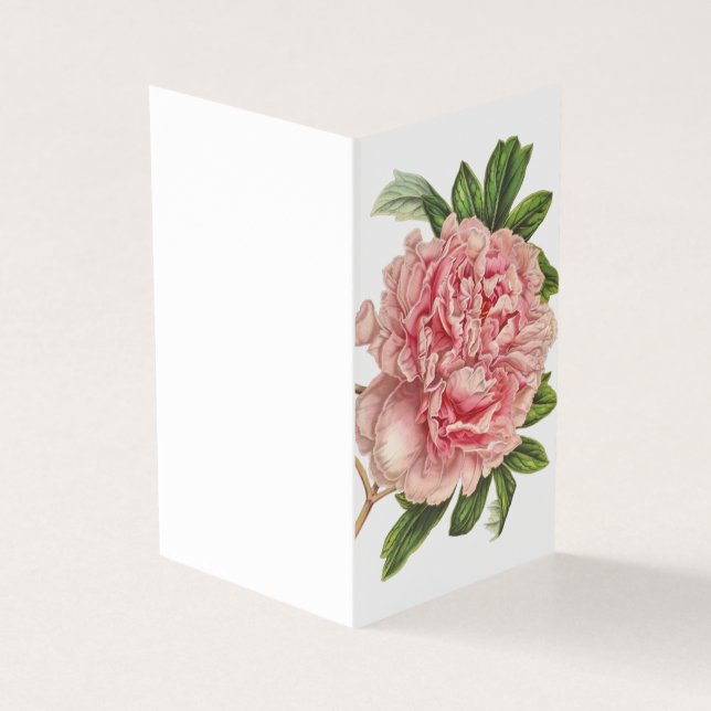 Vintage botanische Grusskarte (Vorderseite)