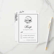 Vintage botanische handgezeichnete Schwan-Elegant 